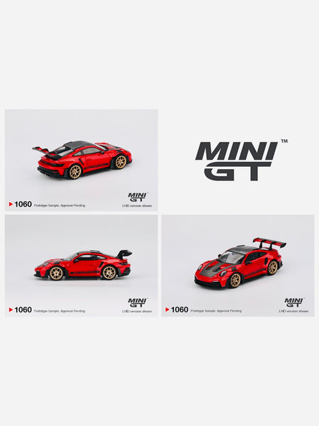 Mini GT Porsche 911 (992) GT3 RS Weissach Package Guards Red #1060