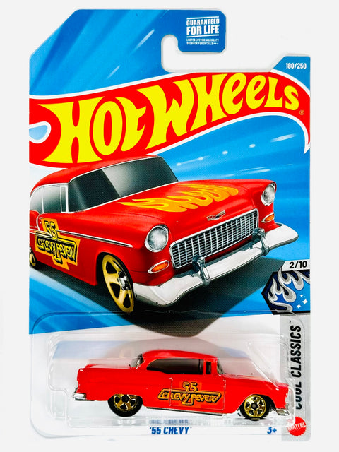 Hot Wheels Cool Classics '55 Chevy (180/250) - Damaged Card/Blister