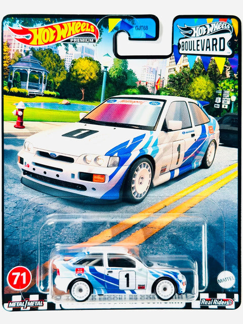 Hot Wheels 2023 Boulevard '93 Ford Escort Rs Cosworth #71 - Damaged Card