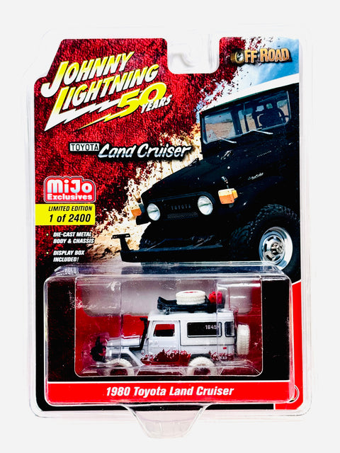 Johnny Lightning Mijo Exclusive Off Road 1980 Toyota Land Cruiser Chase - Damaged Blister