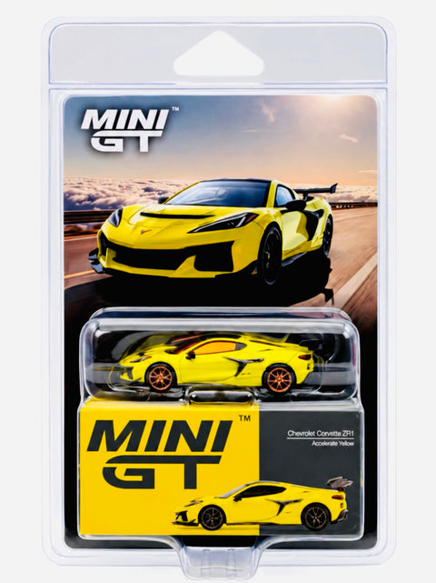 Mini GT Chevrolet Corvette ZR1 Accelerate Yellow #1158 Chase