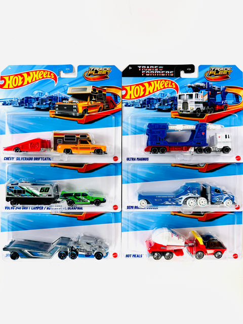 Hot Wheels 2026 Track Fleet Series Assortment Factory Sealed Case E (6 Trucks)