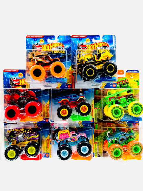 Hot Wheels 2026 Monster Truck & Car Factory Sealed Case J (8 Cars)