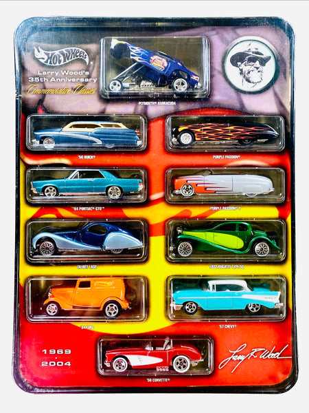 Hot Wheels LarryWood50周年記念ミニカー10台セット Hot Wheels Larry Wood's 35th Anniversary Commemorative Classic Tin