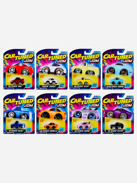 CarTuned Series 4 JDM Tuners Assortment Factory Sealed Assortment Case (8 cars)