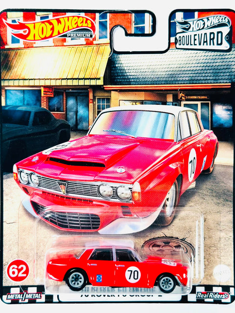 Hot Wheels 2022 Boulevard '70 Rover P6 Group 2 #62 - Damaged Card