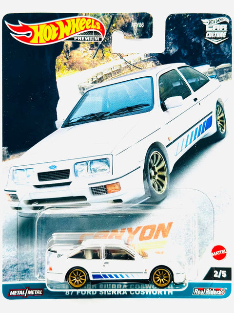 Hot Wheels 2023 Car Culture Canyon Warriors '87 Ford Sierra Cosworth - Damaged Card