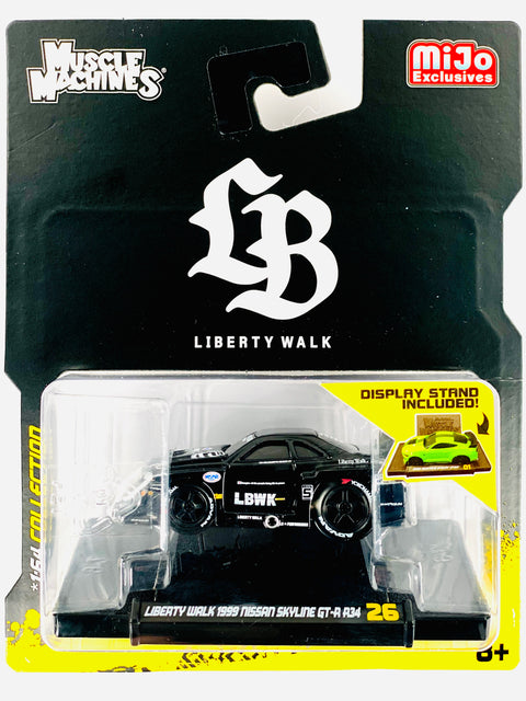 Maisto Muscle Machines LBWK 1999 Nissan Skyline GT-R R34