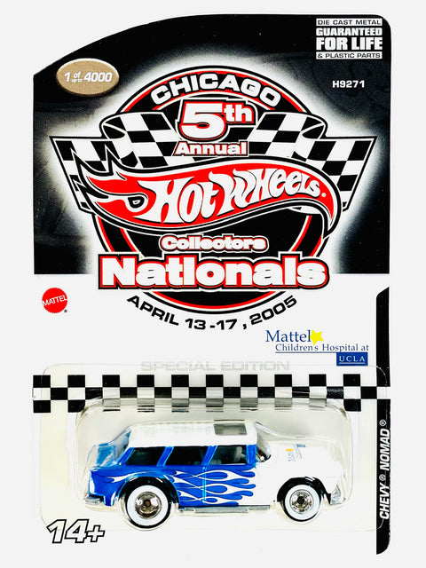 Hot Wheels RLC Chicago 5th Annual Collectors Nationals Chevy Nomad - Damaged/Yellow Blister (Copy)