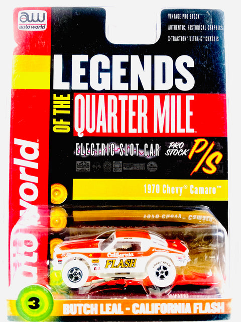 Auto World Slot Car Legends of the Quarter Mile 1970 Chevy Camaro "Butch Leal - California Flash" Chase