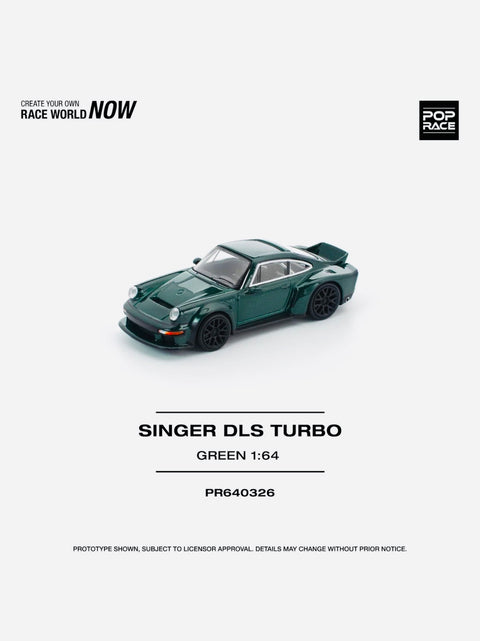 Pop Race Factory Sealed Porsche Singer DLS Turbo Road Green #326