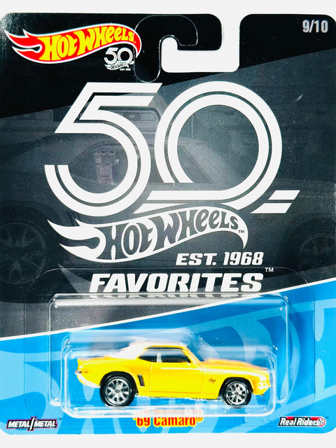Hot Wheels 50th Anniversary Favorites '69 Camaro - Damaged Card/Blister