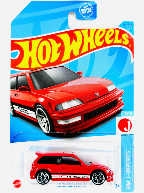 Hot Wheels HW J-Imports '90 Honda Civic EF - Damaged Card