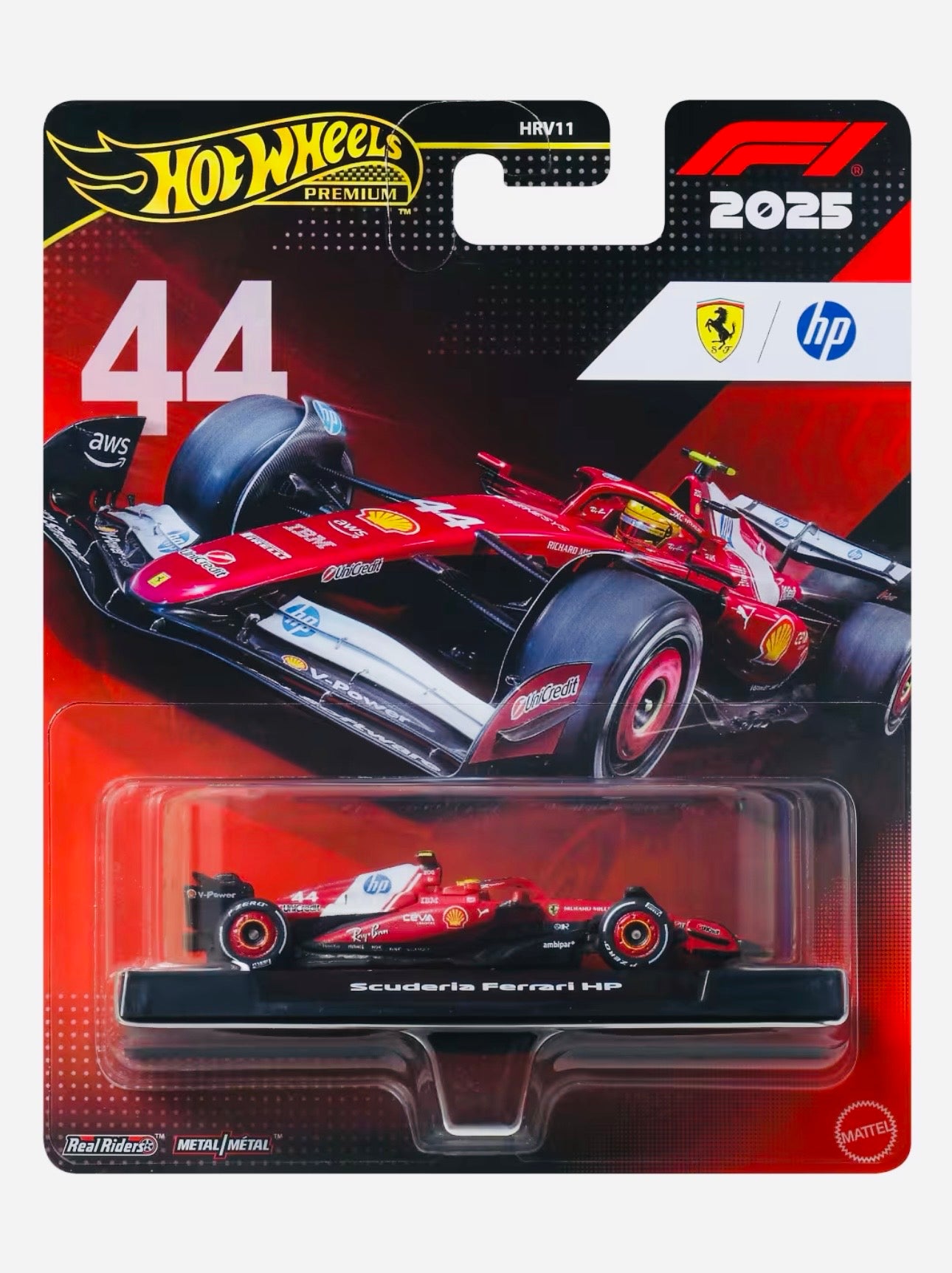 Hot Wheels 2025 F1 Formula 1 Race Team Lewis Hamilton Ferrari