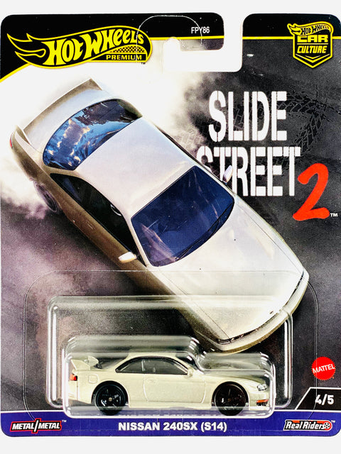 Hot Wheels 2023 Slide Street 2 Case H Nissan 240SX (S14) - Damaged Card