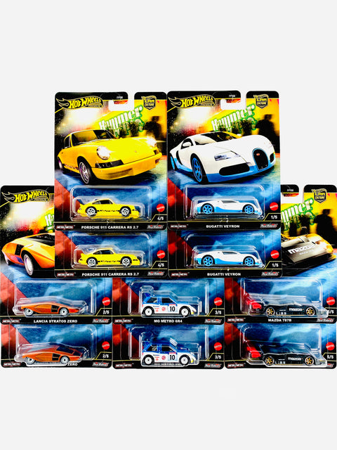 Hot Wheels 2025 Car Culture Hammer Drop Factory Sealed Case F (10 Cars) - Damaged Box