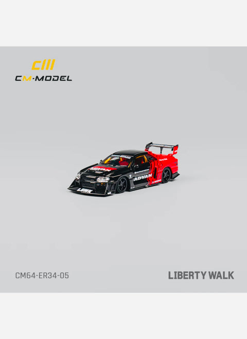 CM Model Nissan LBWK ER34 Advan (12ct.)