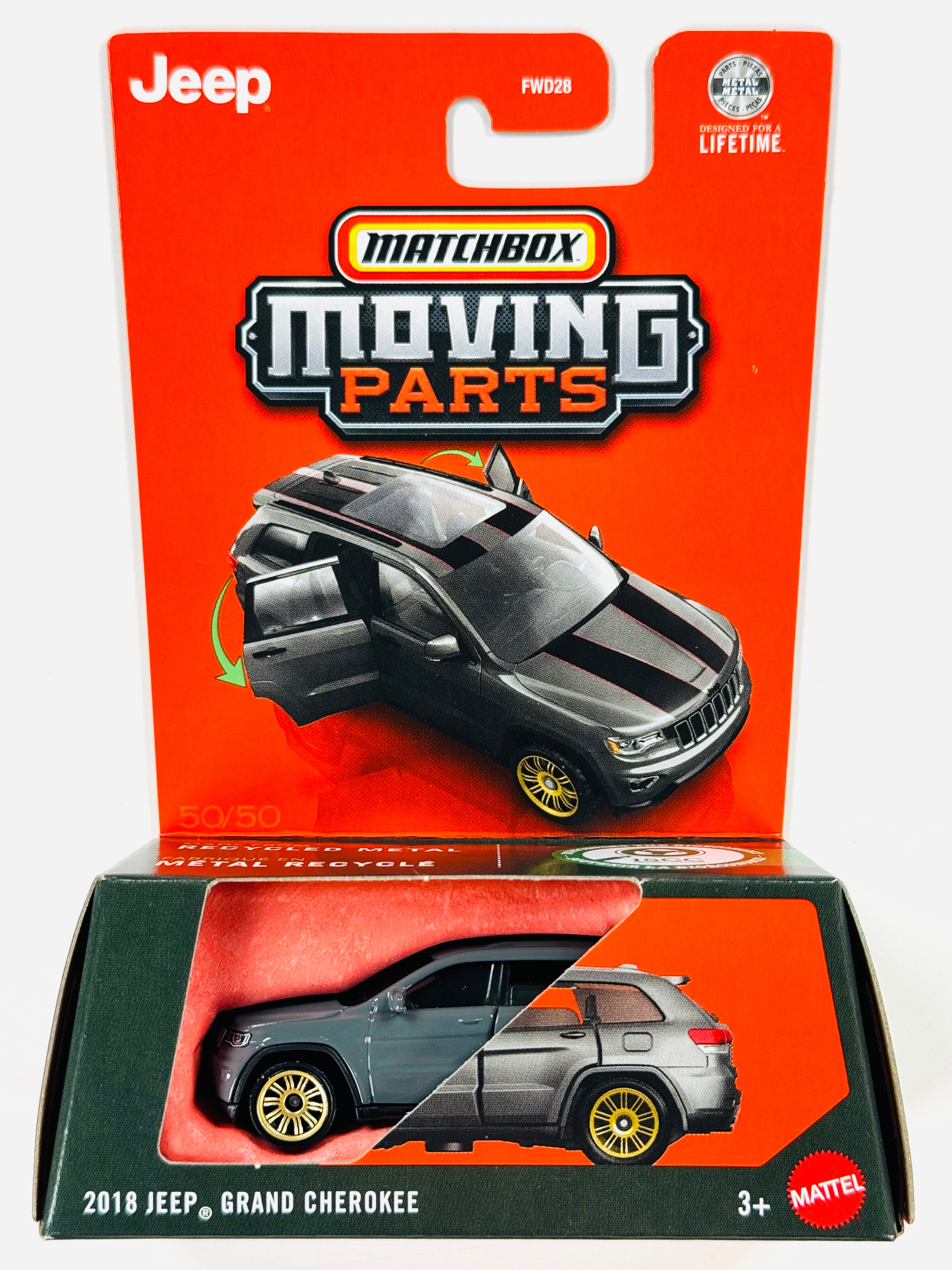 Matchbox 2026 Moving Parts Case P 2018 Jeep Grand Cherokee