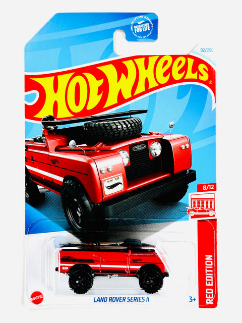 Hot Wheels 2022 Target Exclusive Red Edition Land Rover Series II - Damaged Card