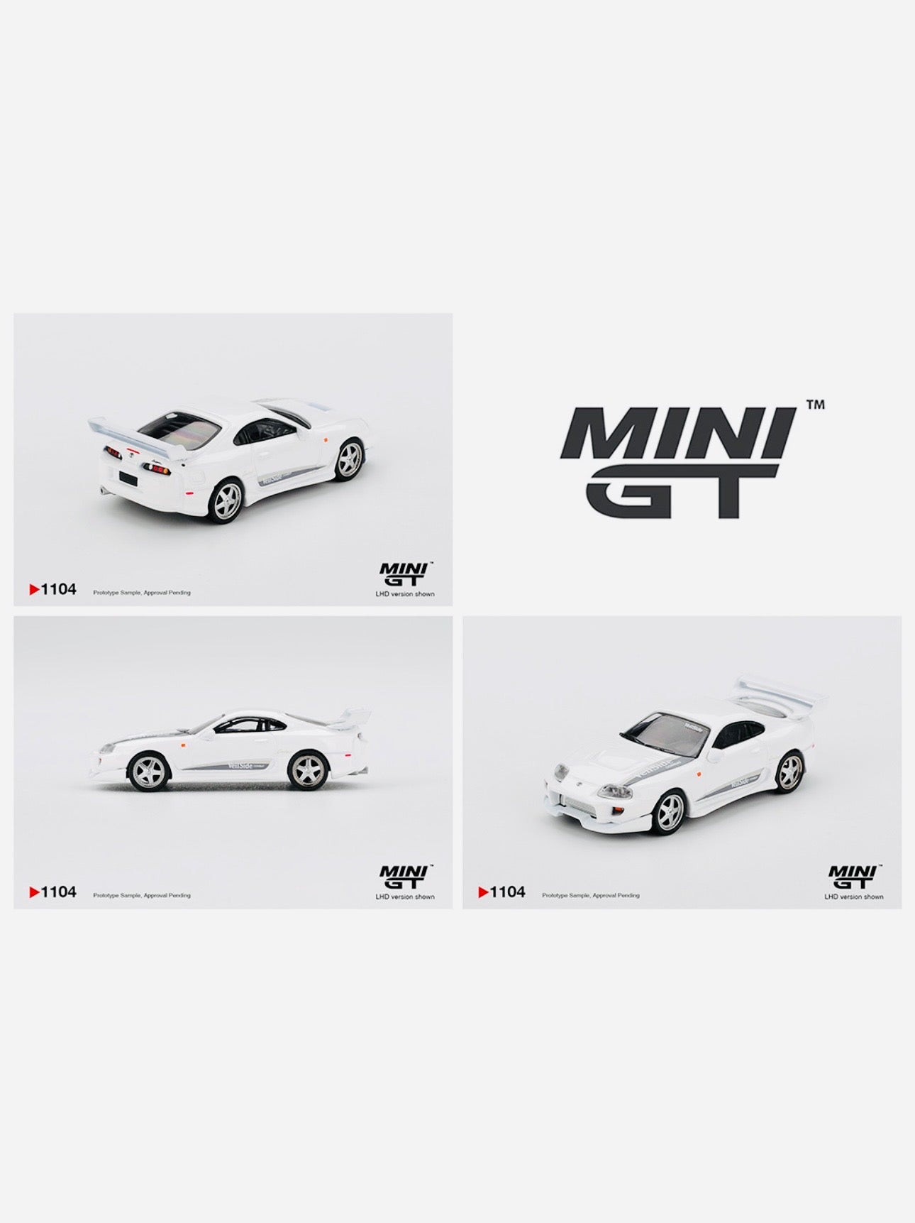 Mini GT Toyota Supra VeilSide Combat V-I White #1104 – Jcardiecast