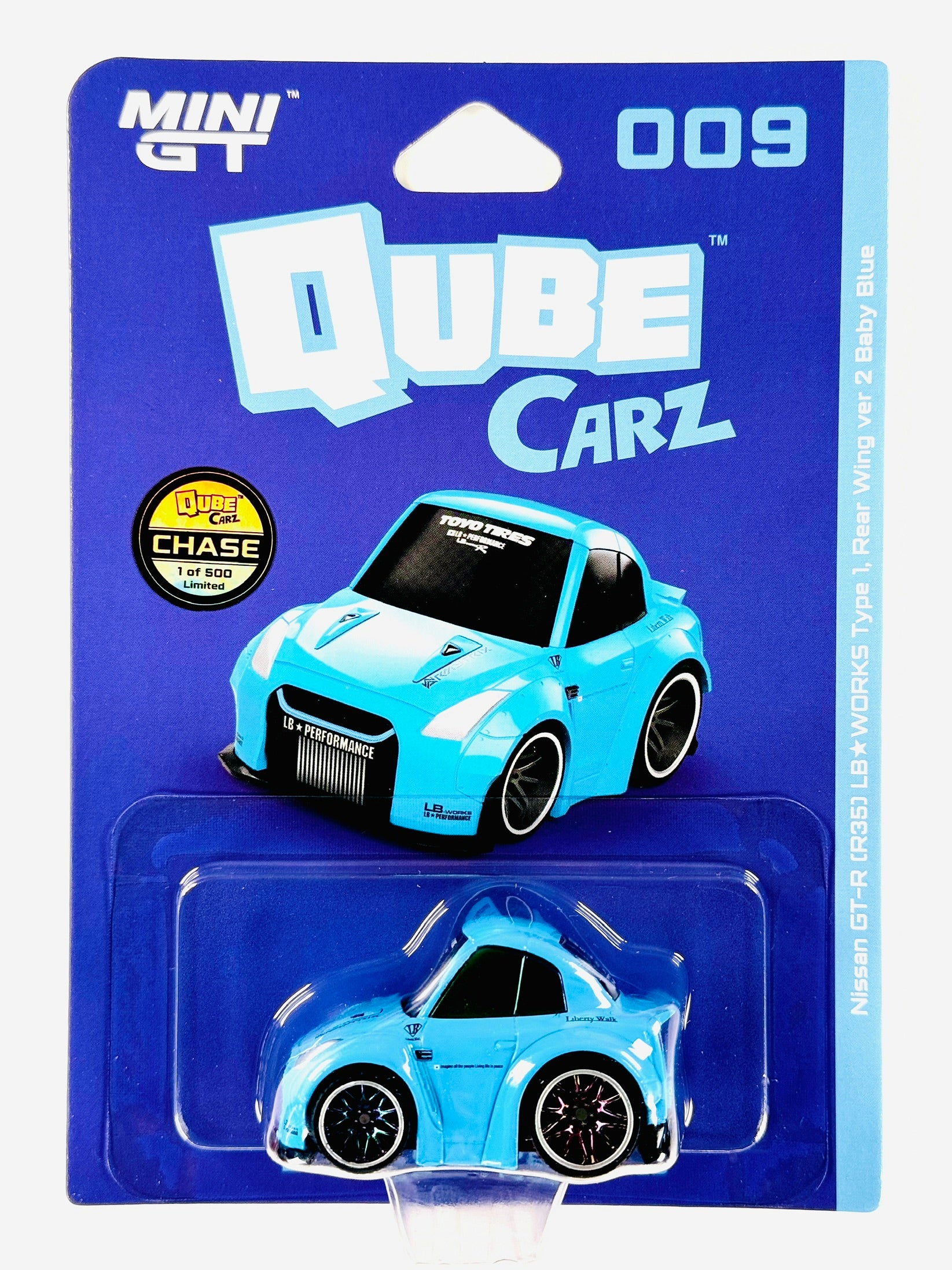 Mini GT QubeCarz Series 2 Liberty Walk Nissan GTR (R35) LB WORKS
