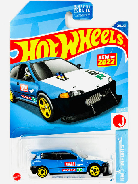 Hot Wheels HW J-Imports Honda Civic Custom (204/250) - Damaged Card/Blister
