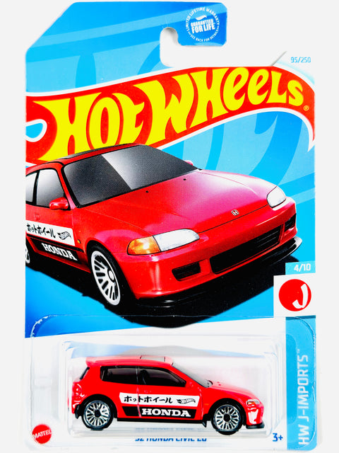 Hot Wheels HW J-Imports '92 Honda Civic EG - Damaged Card