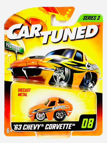 Car Tuned Series 3 1963 Chevrolet Corvette Stingray #08 – Jcardiecast