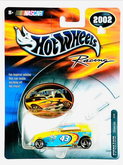 Hot Wheels 2002 Nascar Racing Cheerios Phaeton #43 - Damaged Card/Blister