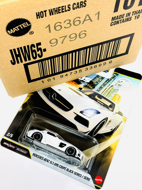 Hot Wheels 2026 Fast & Furious 25th Anniversary Mercedes-Benz SLS AMG Coupe Black Series Factory Sealed Solid Pack (10 Cars)