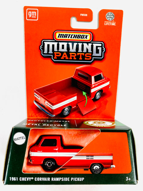 Matchbox 2025 Moving Parts Case C 1961 Chevy Corvair Rampside Pickup Truck
