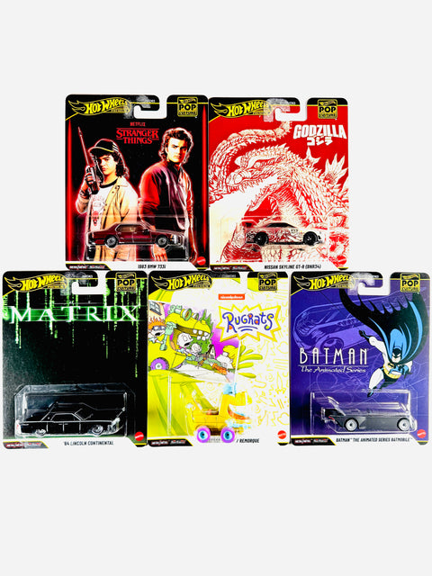Hot Wheels 2026 Pop Culture Case N (Set of 5 Cars)