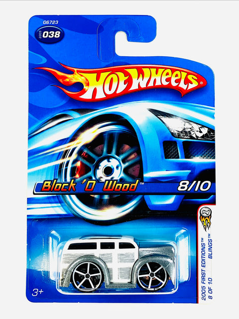 Hot Wheels 2005 First Editions Block O Wood #038 - Damaged Card
