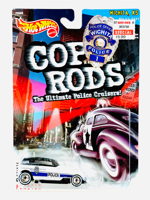 Hot Wheels 2000 Cop Rods Series 2 Wichita, KS Phaeton - Damaged Card/Blister