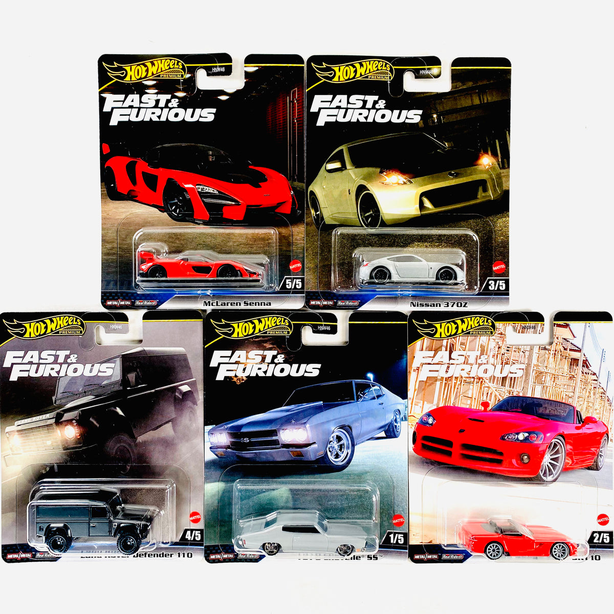 Hot Wheels 2025 Fast & Furious Case J (Set of 5 Cars