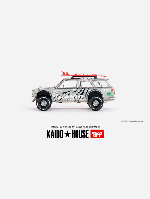 Mini GT X Kaido House Collab Factory Sealed Datsun KAIDO 510 Wagon 4×4 Kaido Offroad V1 #121