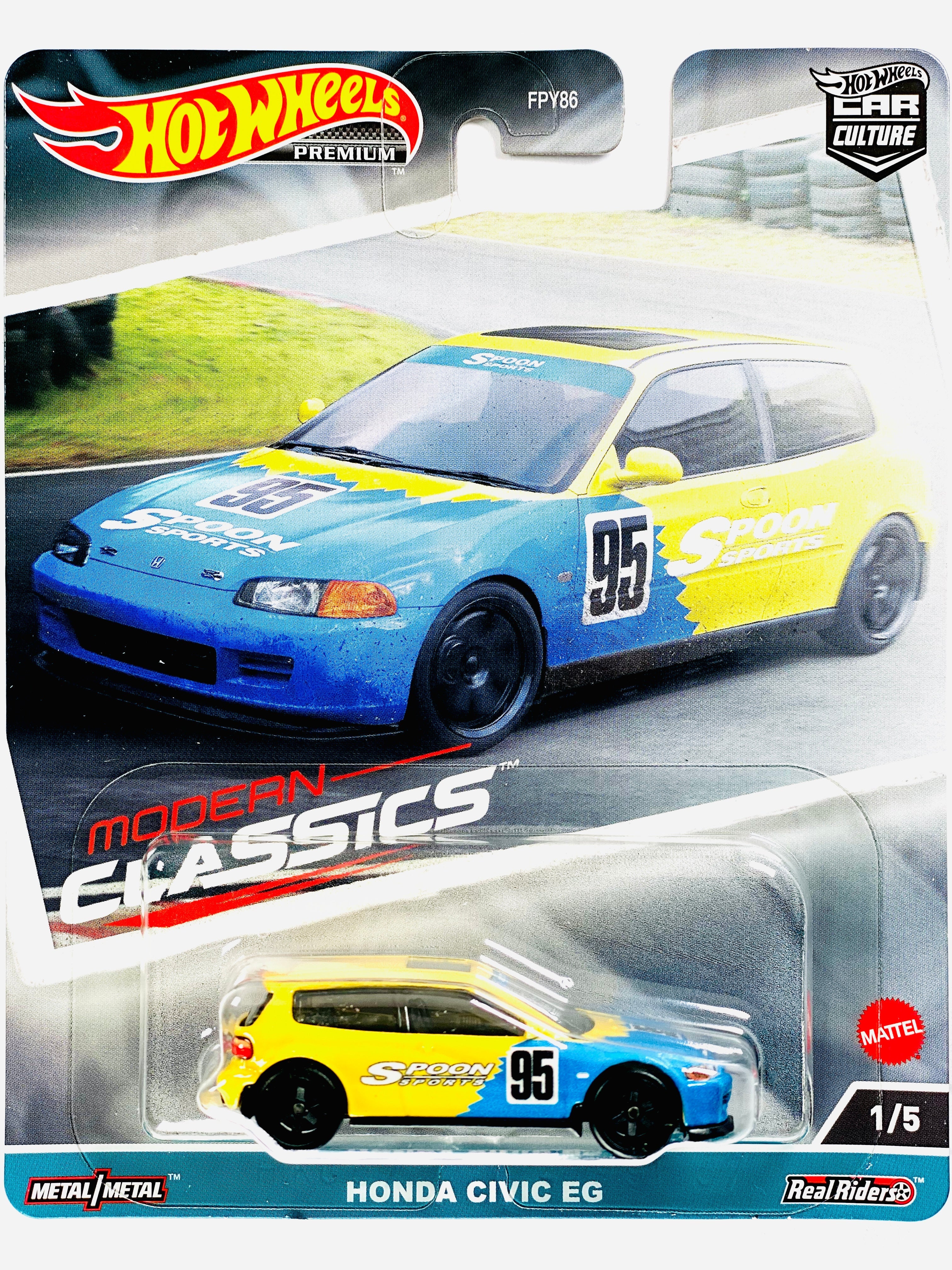 Hot Wheels 2023 Car Culture Modern Classics Case E Honda Civic EG