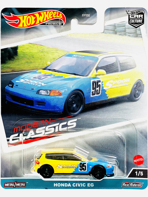 Hot Wheels 2023 Car Culture Modern Classics Case E Honda Civic EG Spoon - Damaged Card/Blister
