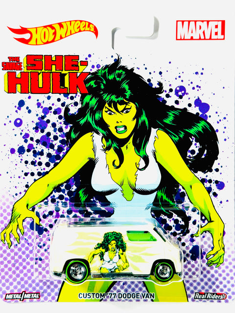 Hot Wheels Pop Culture Women of Marvel She-Hulk Custom '77 Dodge Van