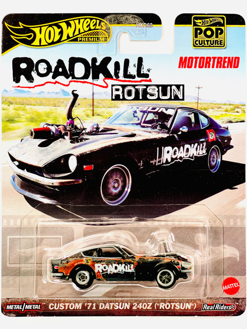 Hot Wheels 2024 Pop Culture Custom '71 Datsun 240Z Rotsun - Damaged Card/Blister