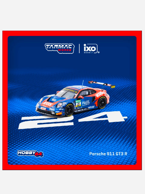 Tarmac Works Hobby 64 Factory Sealed X iXO Models 1/64 Porsche 911 GT3 R DTM 2023 #24