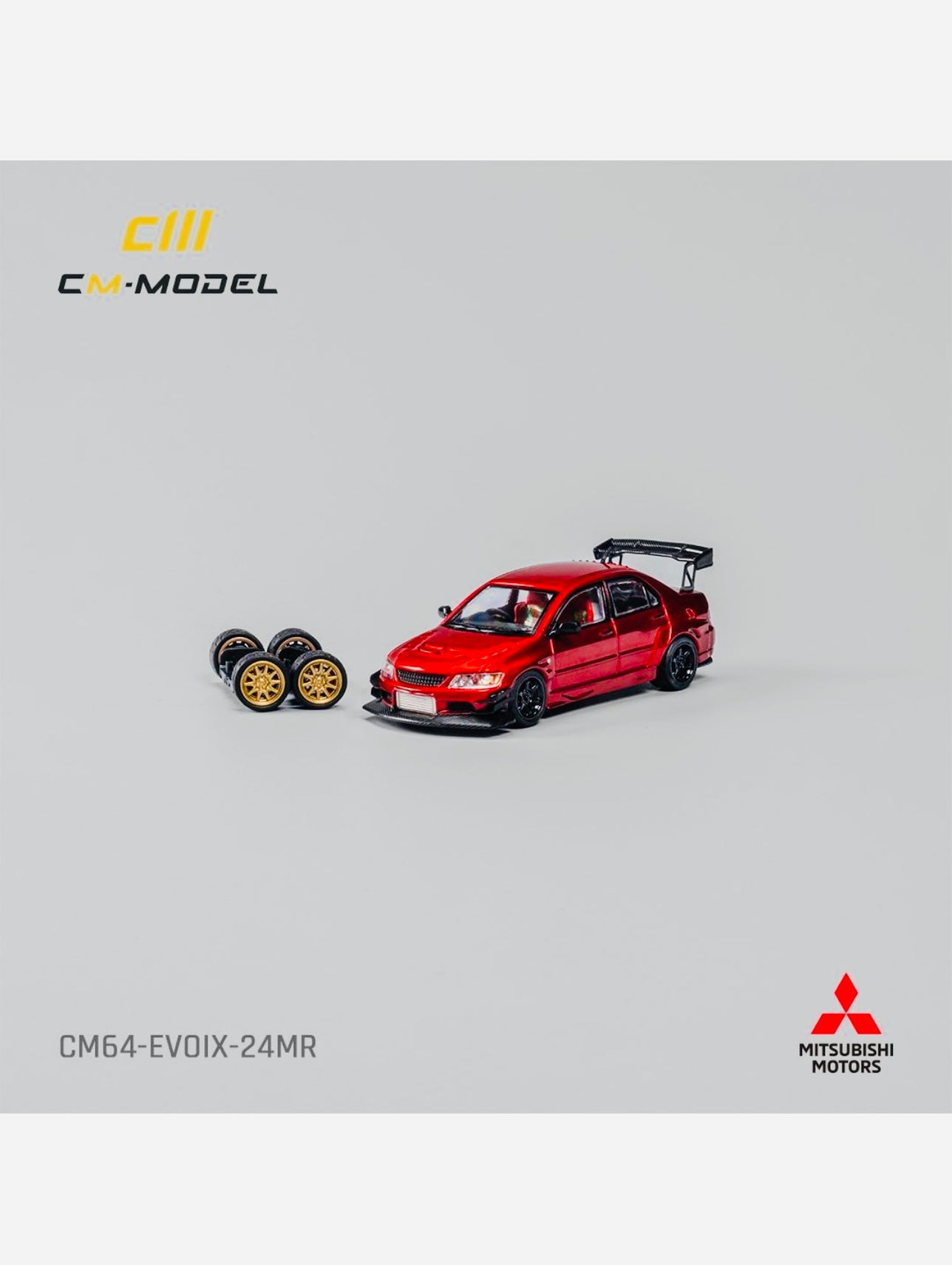 CM Model Mitsubishi Lancer Evo IX Metallic Red RHD – Jcardiecast