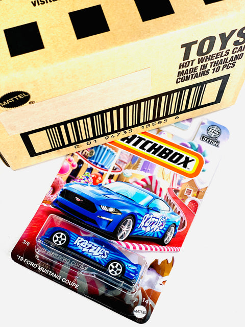 Matchbox 2024 Candy Razzles '19 Ford Mustang Coupe (3/6) Solid Pack (10 Cars)