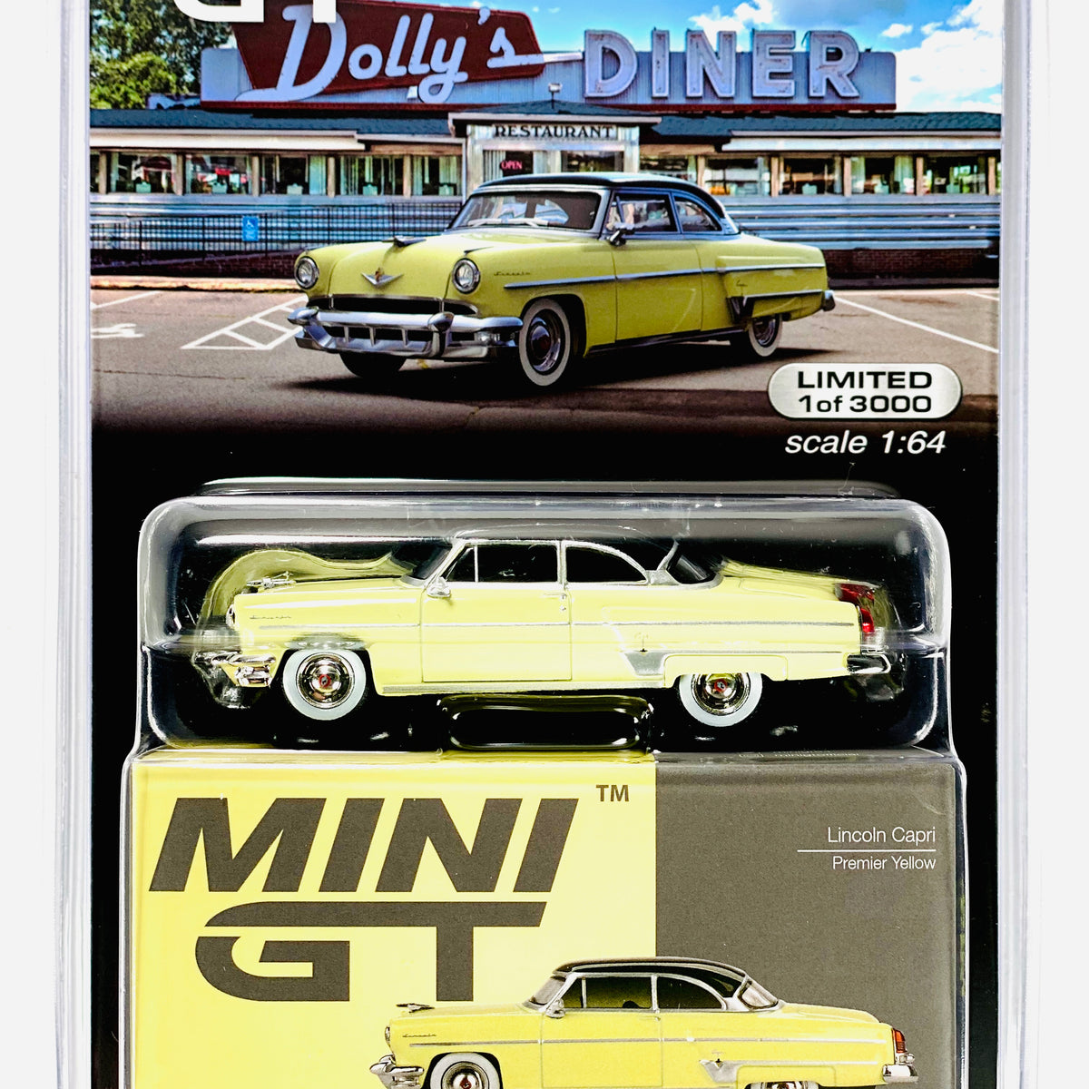 Mini GT Mijo Exclusives 1954 Lincoln Capri Premier Yellow