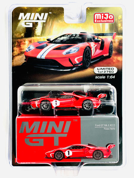 MINI GT MIJO EXCLUSIVES FORD GT MK II #013 ROSSO ALPHA RED #603