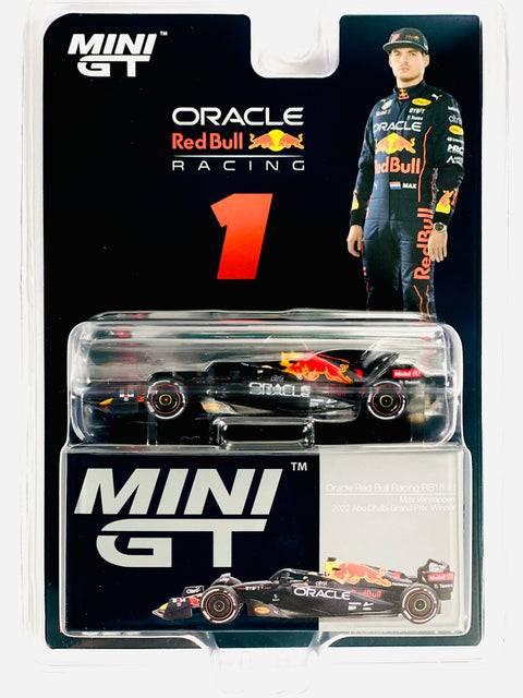Mini Gt Mijo Exclusives F1 Oracle Red Bull Racing Rb18 #1 Max Verstappen 2022 Abu Dhabi Grand Prix Winner #520 - Damaged Blister