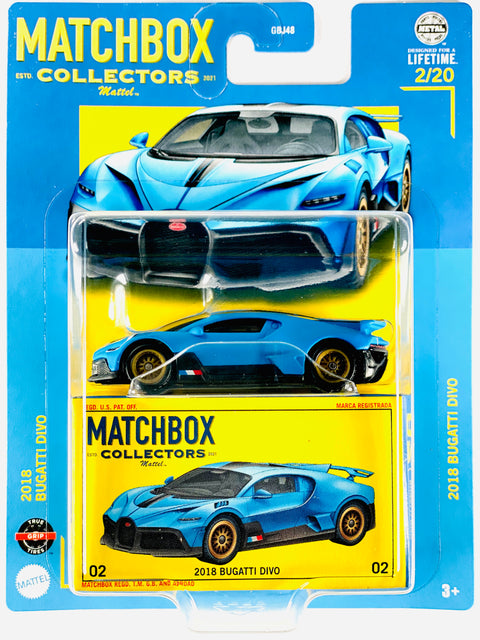 Matchbox 2024 Collectors Series Case V 2018 Bugatti Divo