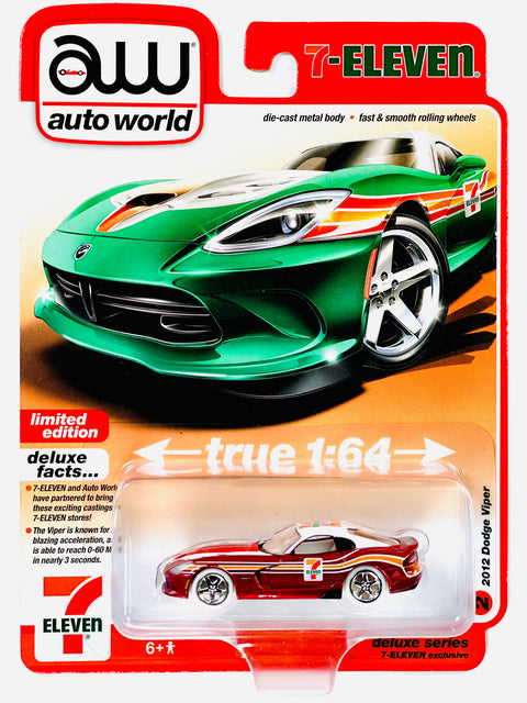 Auto World 7-Eleven 2012 Dodge Viper Chase - Damaged Card/Blister