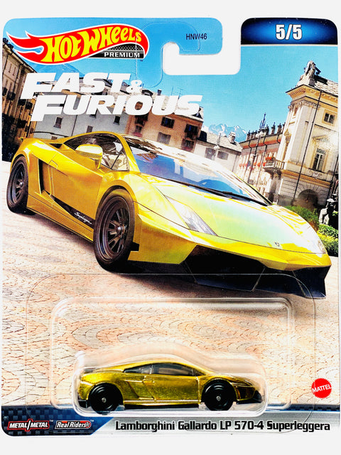 Hot Wheels 2023 Fast & Furious Case D Lamborghini Gallardo LP 570-4 Superlaggera - Damaged Card