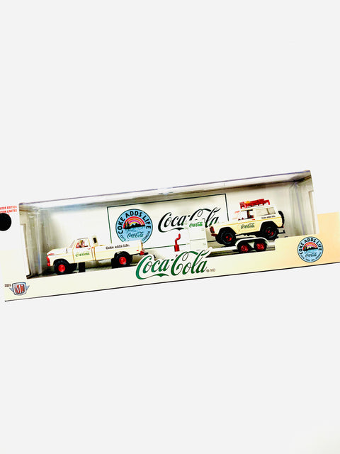 M2 Machines Auto Hauler 1969 Ford F-100 4x4 &1966 Ford Bronco Chase - Damaged Box
